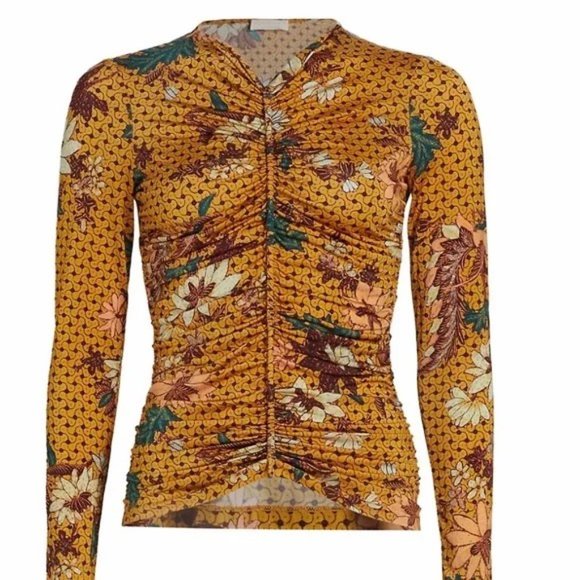 ULLA JOHNSON Eileen top, Amber - Small - Picture 9 of 14